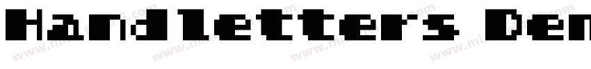 Handletters Demo 常规(OpenType TrueTy字体转换